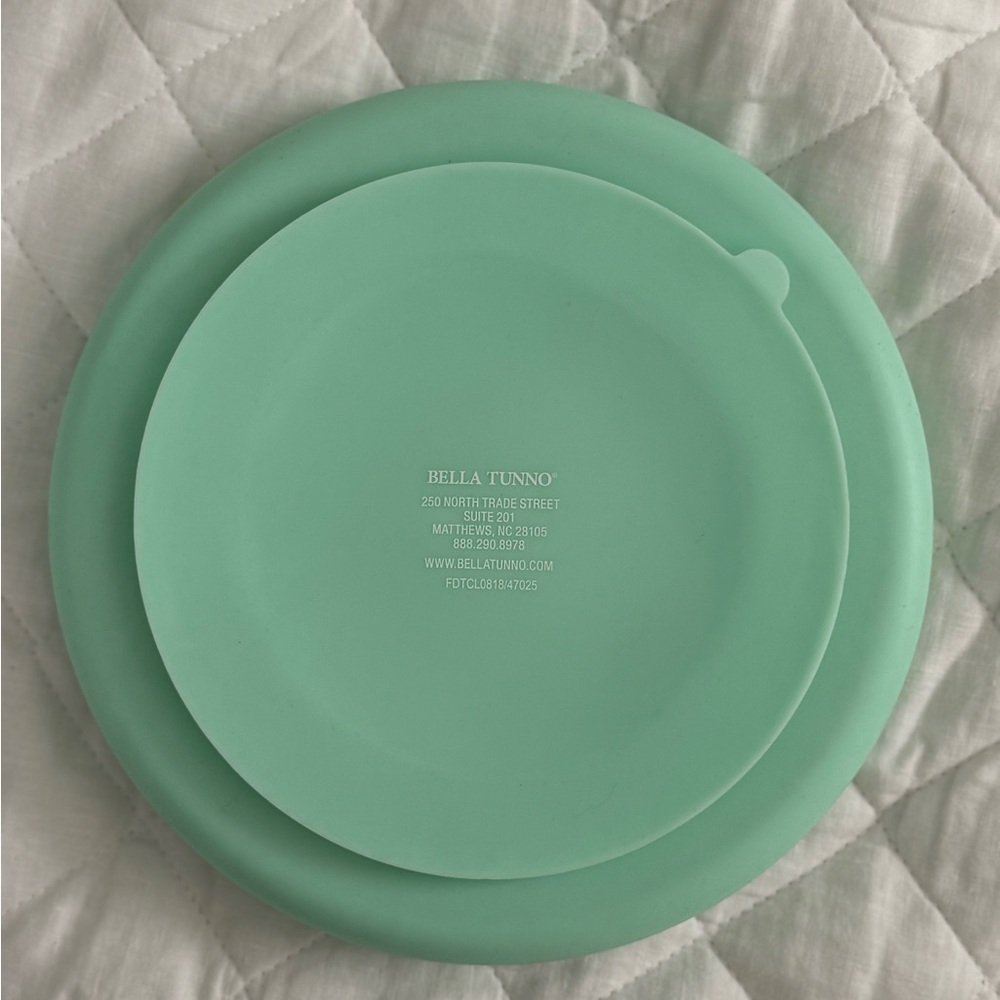 Bella Tunno "Fries Before Guys" Wonder Plate Silicone Suction Plate Baby NWOT - Picture 3 of 4